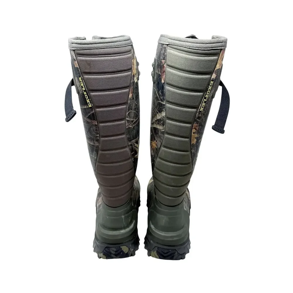 Irish Setter Green and Tan Camo Rubber Boots Men's Size 12 EUC Pull On